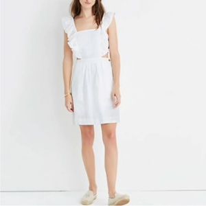 Madewell eyelet cutout mini dress